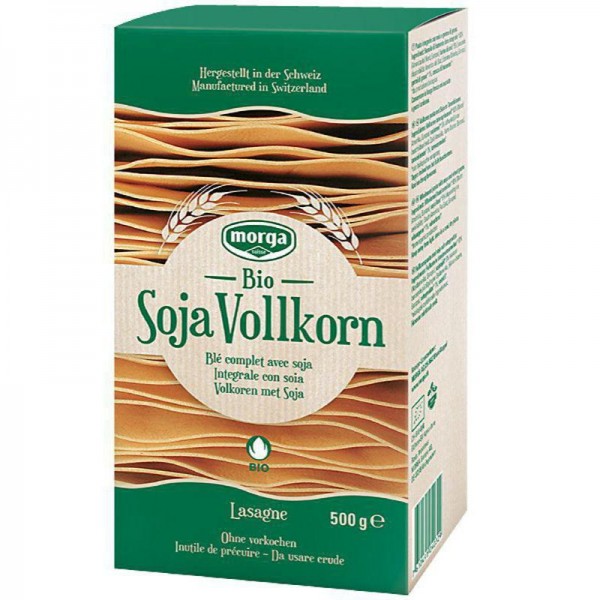 Lasagne Soja Vollkorn Bio, 500g - Morga