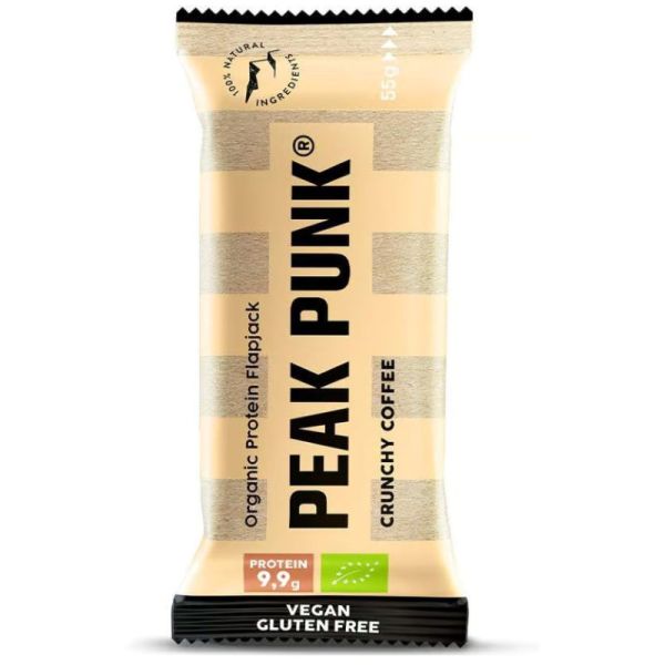 Protein Flapjack Crunchy Coffee Bio, 55g - Peak Punk