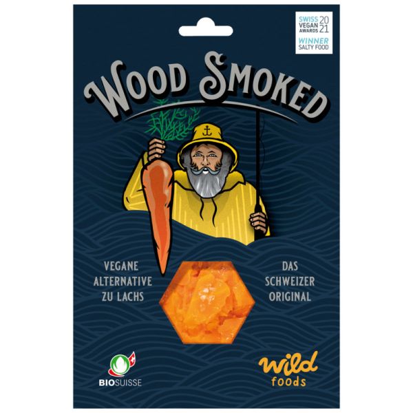 Wood Smoked Rüebli Lax vegane Alternative zu Lachs Bio, 130g - Wild Foods