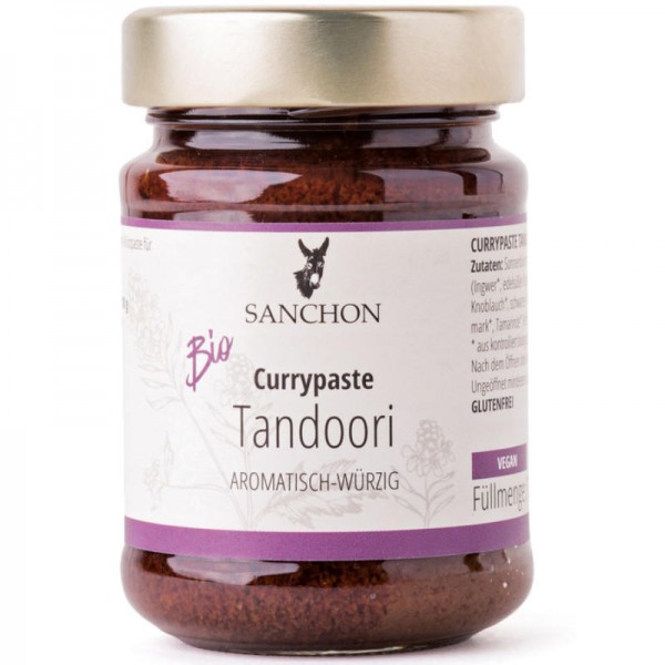 Tandoori Currypaste Bio, 190g - Sanchon