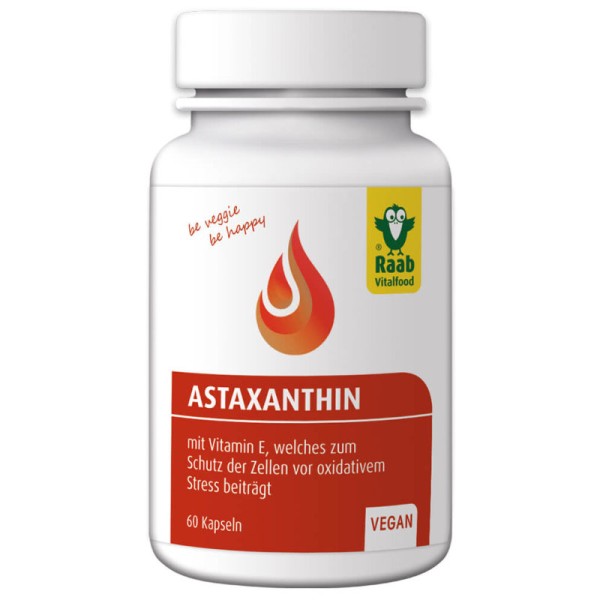 Astaxanthin mit Vitamin E, 60 Kapseln - Raab