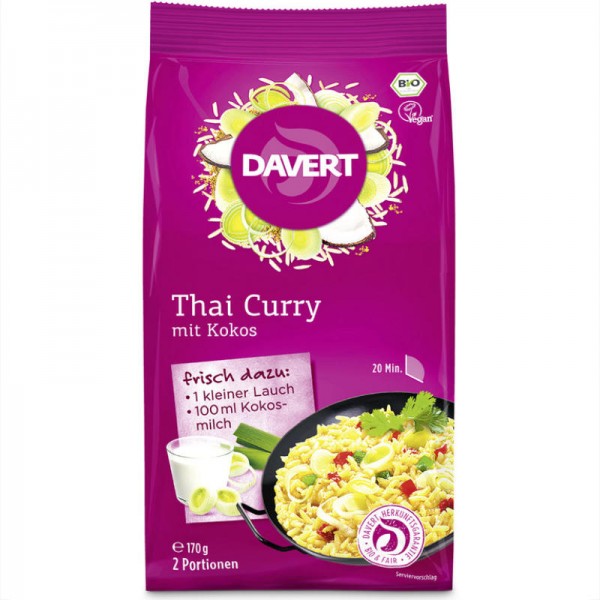 Thai Curry mit Kokos Bio, 170g - Davert