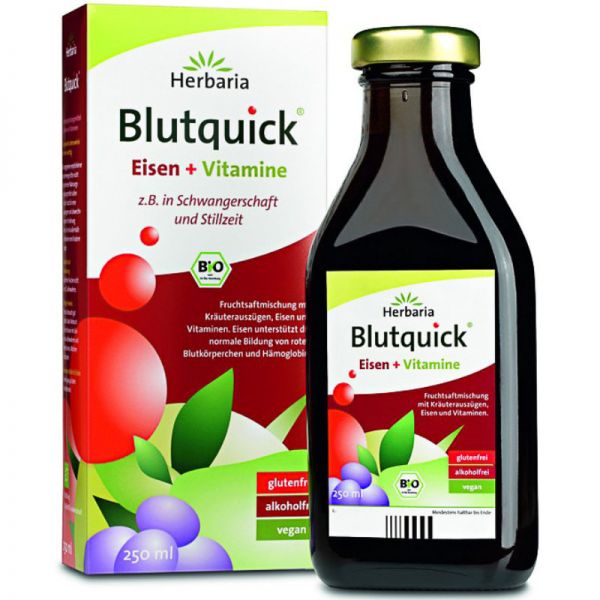 Blutquick mit Eisen und Vitaminen Bio, 250ml - Herbaria