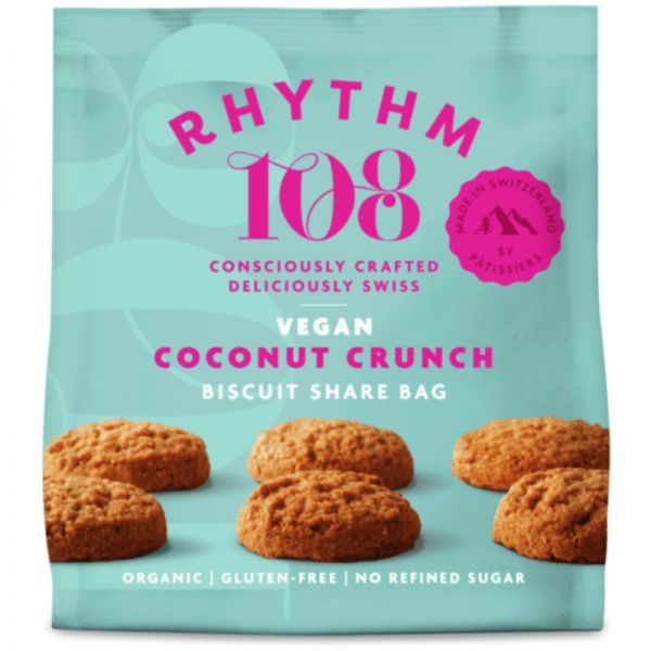 Vegan Coconut Crunch Bio, 135g - Rhythm 108
