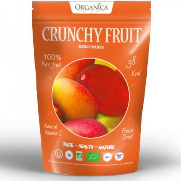 Crunchy Fruit Mango Bio, 18g - Organica