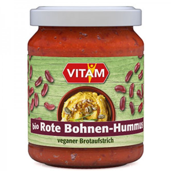 Rote Bohnen-Hummus Bio, 125g - Vitam