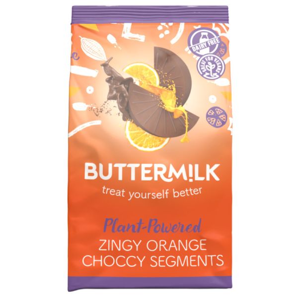 Zingy Orange Choccy Segments, 100g - Buttermilk