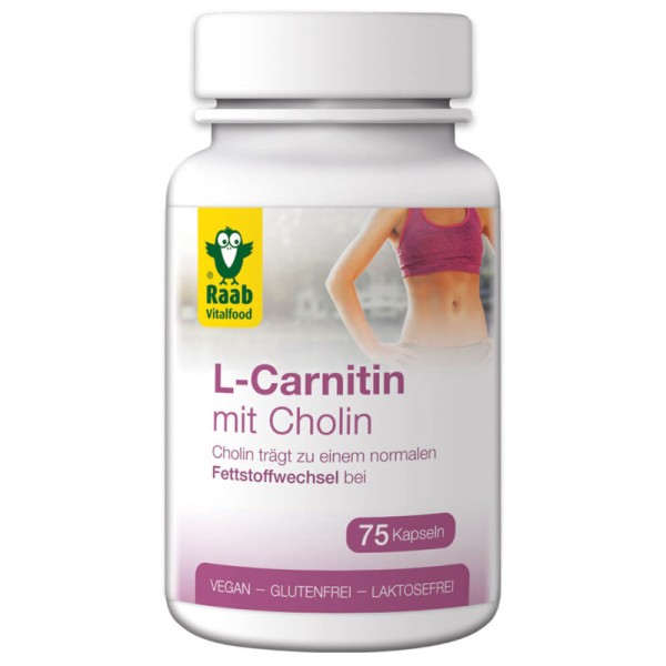 L-Carnitin mit Cholin, 75 Kapseln - Raab