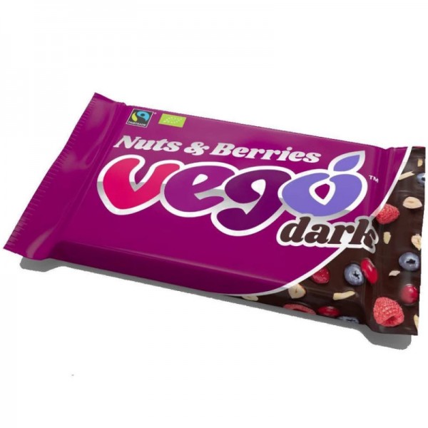 vego dark Nuts & Berries Bio, 85g - vego Chocolate