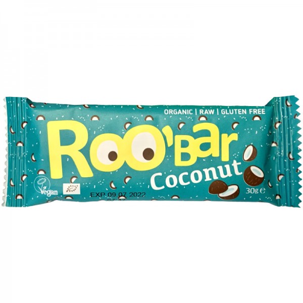 Chia Coconut Rohkost Riegel Bio, 30g - Roo'Bar