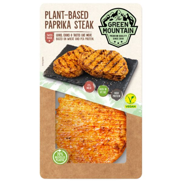 Plant Based Paprika Steak, 300g - The Green Mountain