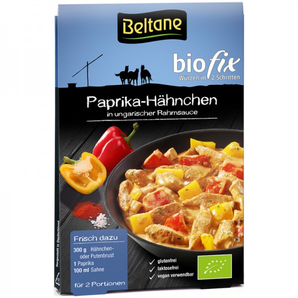 Paprika-Hähnchen Biofix Würzmischung Bio, 19.2g - Beltane