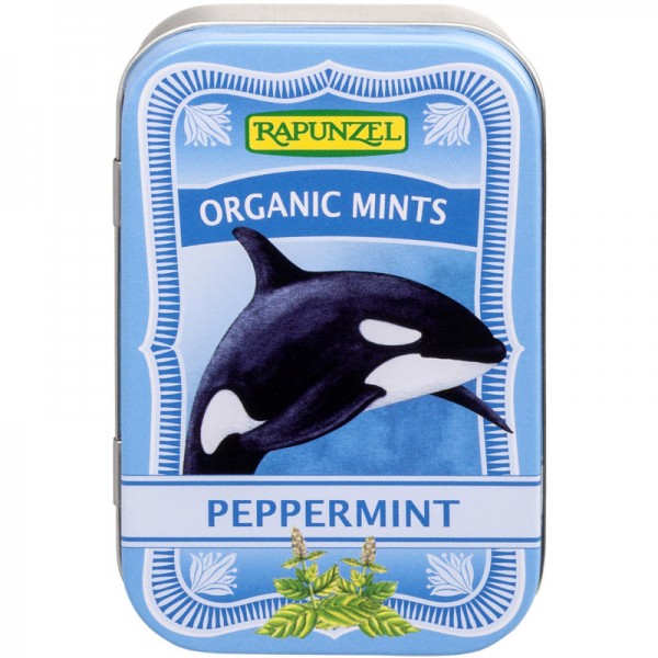 Organic Mint Peppermint Bonbons Bio, 50g - Rapunzel