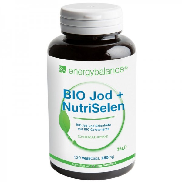 Jod + NutriSelen Schilddrüse-Thyroid, 120 VegeCaps - Energybalance