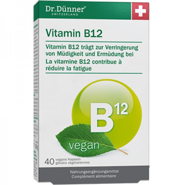 Vitamin B12 Kapseln, 40 Stück - Dr. Dünner