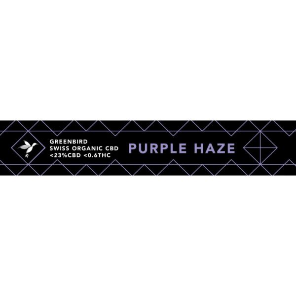 Aromablüten Joint Purple Haze <23% CBD, <0.6% THC, 1 Stück - Greenbird