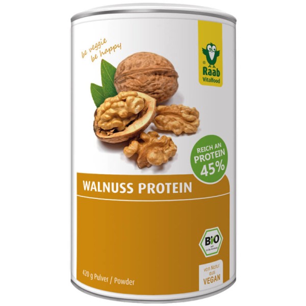 Walnuss Protein Pulver Bio, 420g - Raab